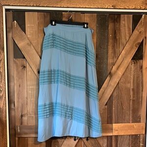 Soft Surroundings Blue Maxi Skirt